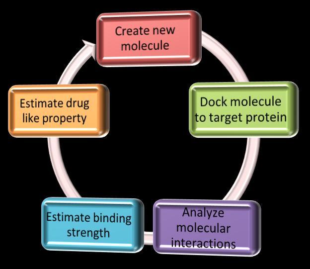 So for reducing time, cost and risk borne factors computer aided drug design (CADD) method is widely used as a new drug design approach.