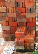 Materials Brick storage Concrete bricks of