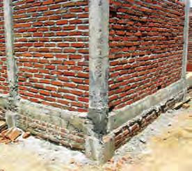 Construction Uneven surface Even surface Bricks used as alternative to stones or rocks Bricks must be laid exactly aligned (on top of each other) to get a smooth wall surface How can I do it better?