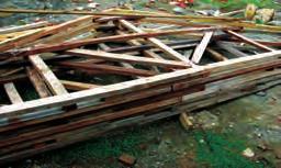 Wood Construction Stacked timber Production of roof trusses