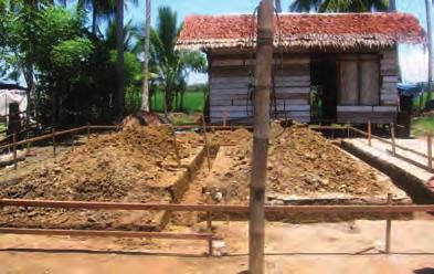 Excavation Excavated material can be used under floor Depth depending on soil at the site Boards