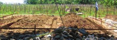 Trench is straight with slightly sloped trench walls Trench is deep enough for the subsoil at the