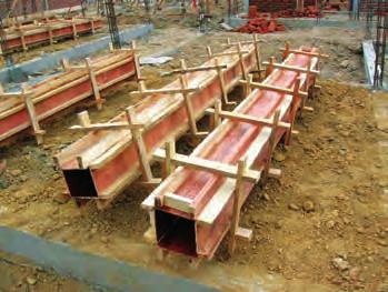 Formwork Distance of brackets to be max. 80 cm Tie brackets Plywood sheet Timber (wooden) supports Formwork for columns should be built like this Why is it better?