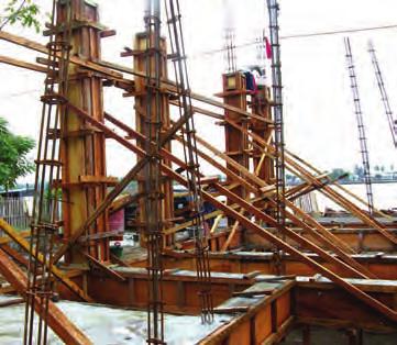 Formwork Formwork for the columns Braces hold up formwork Braces hold up formwork for columns Why is it better?