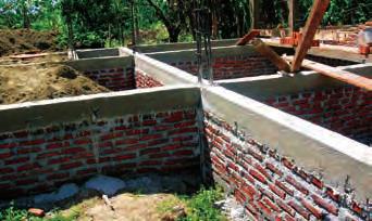 Beams & Columns Fill must be compacted Foundation beams Brickwork foundation Foundation beams were