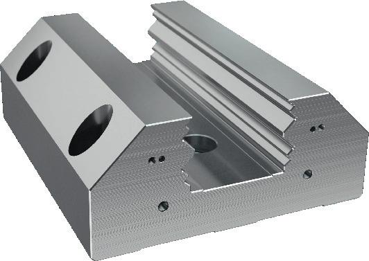 Machined parts for linear guide rails Beside cold drawn profiles VOL-Stahl also offers finished