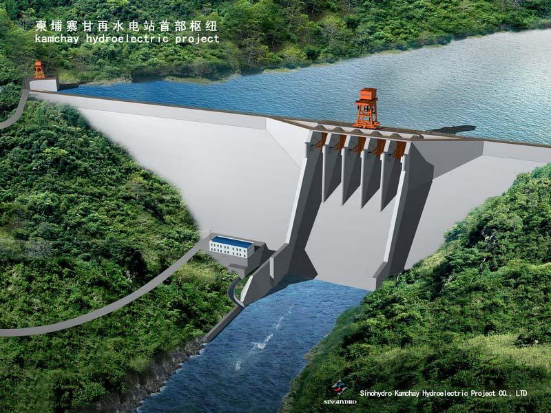 3.10 Chamchay BOT Hydropower Project, Cambodia Name of Project: Chamchay BOT Hydropower Project, Cambodia Main Structure: 112m RCC Dam, Intake Structure, Power Tunnel Switch yard and Powerhouses