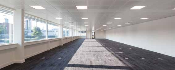 The office space is fully air conditioned with raised floors and benefits from a 2.