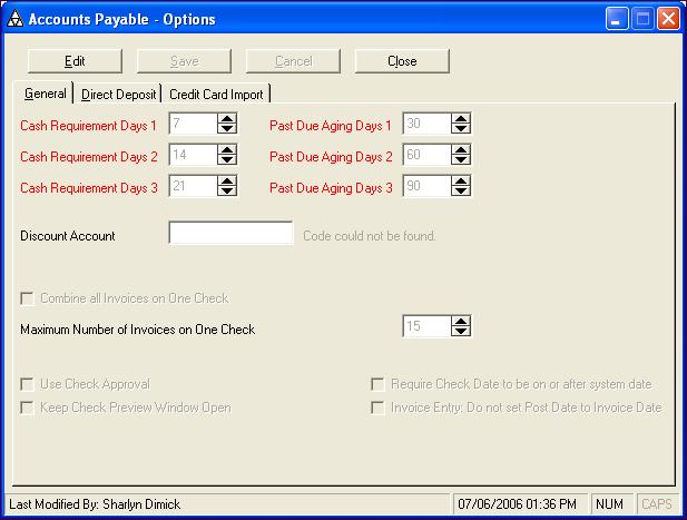 1 Setup Overview Lesson 1: Setup Overview The Setup submenu of the Accounts Payable Module is where you go to customize the lists and options of the Accounts Payable Module for your organization.