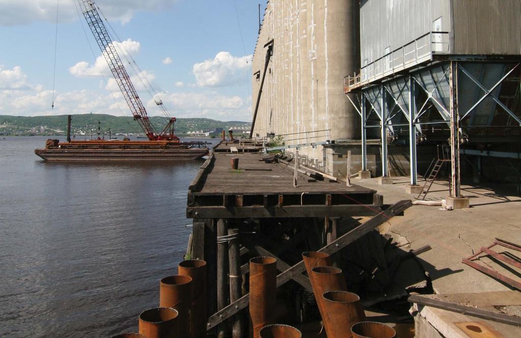 GENERAL MILLS DOCK RECONSTRUCTION Superior, Wisconsin Krech Ojard undertook this project for the reconstruction of 1200 feet of the General Mills loading dock.