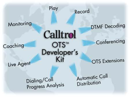 Calltrol OTS TM All Calltrol software solutions are based on OTS TM, Calltrol s open-architecture Object Telephony Server.