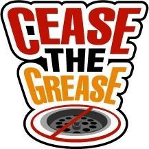 Wipe grease from the