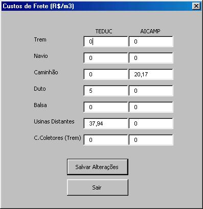 having a different MACRO developed to support the process and make it easier for the user to modify the Inputs when creating scenarios. Examples of input parameters screen (Pictures 4 and 5) OK?