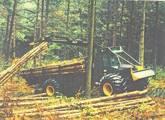 Appendix 6. Western felling and timber-carrying machinery. Page 11 Timberjack 230A 8-Ton Forwarder. Forwarders are usually used to work in pair with harvesters.
