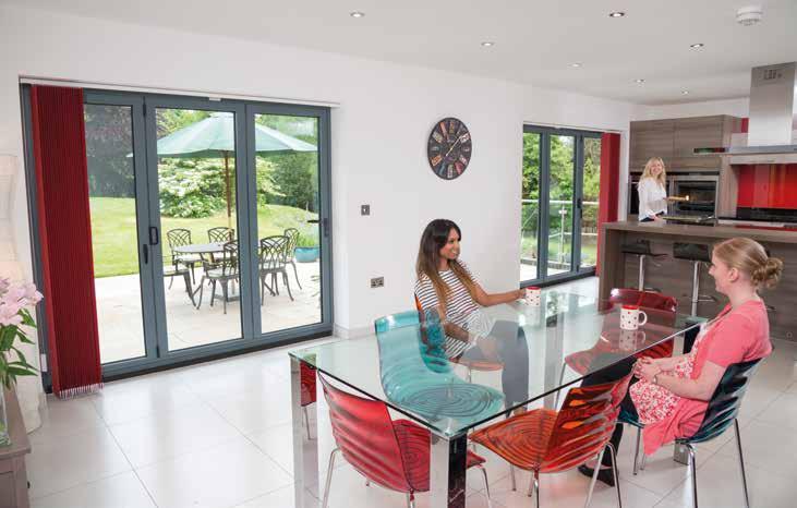 Stylish But Secure The bi-fold doors have numerous configurations to suit your home and lifestyle