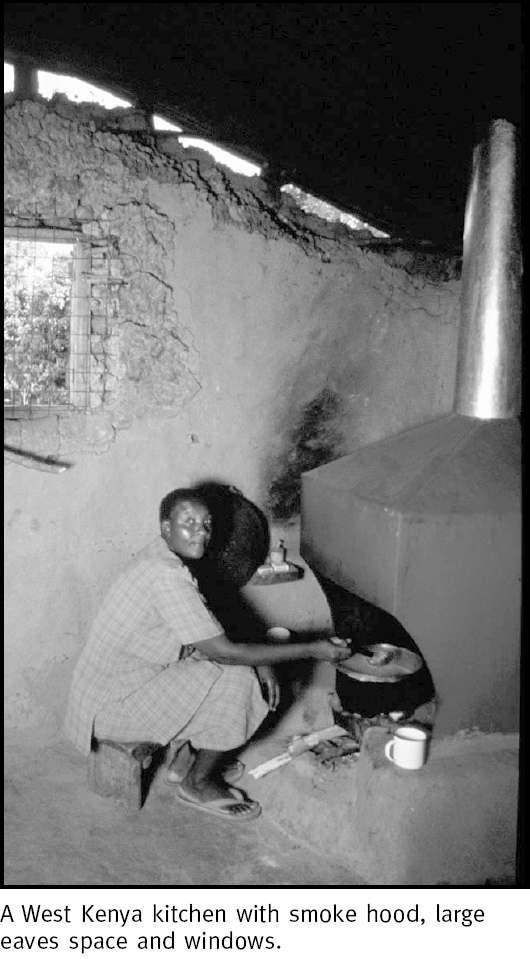 Kitchen in West Kenya Living Environment Kenya : Smoke hoods reduced particulate pollution