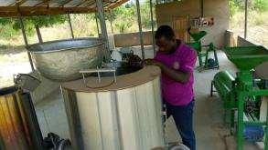 Gasification using palm kernel shells to generate electricity for agro-processing- Installed in an off-grid