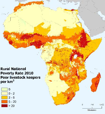 Mapping poor livestock keepers 165 million poor people in Africa depend on livestock for their livelihoods Livestock system Increases to 230 million PLK using the international $2.