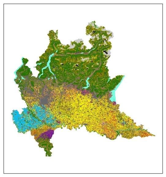 3 Land use in Lombardy 2010 Other crops Other cereals Populated areas Natural sterile areas Beets Woods and woody crops Flowers and nurseries Vegetables Water