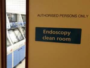 This may be addressed by: the use of double-ended endoscope washerdisinfectors with separate clean and dirty