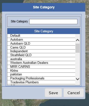 In order to add a site category, please follow the steps below: Select the Setup dropdown menu.