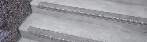 4 mm) deep with crosshatched surface being installed into wet concrete shall have a Marker Line (Trademark 57602) along the back edge.