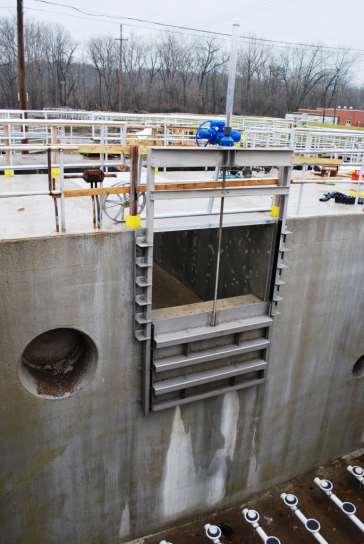Unit 6 (of 6), with former Step Feed Capabilities, Used for Testing: Unit 5 and 6 Secondary clarifiers (final settling tanks [FSTs])