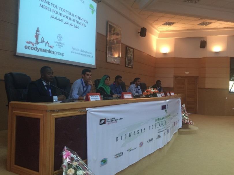 Figure 18: Panel discussion at the BIOWASTE4SP conference in Morocco, led by
