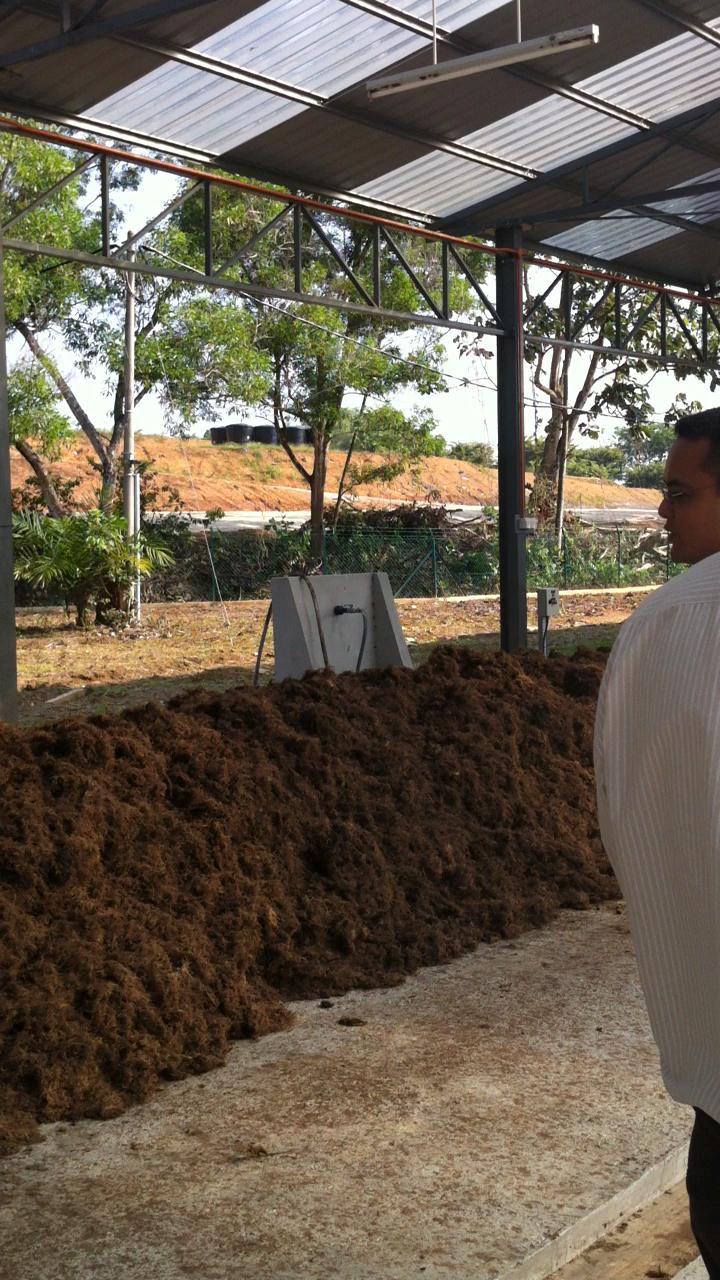 Fertilizer finally made by composting of
