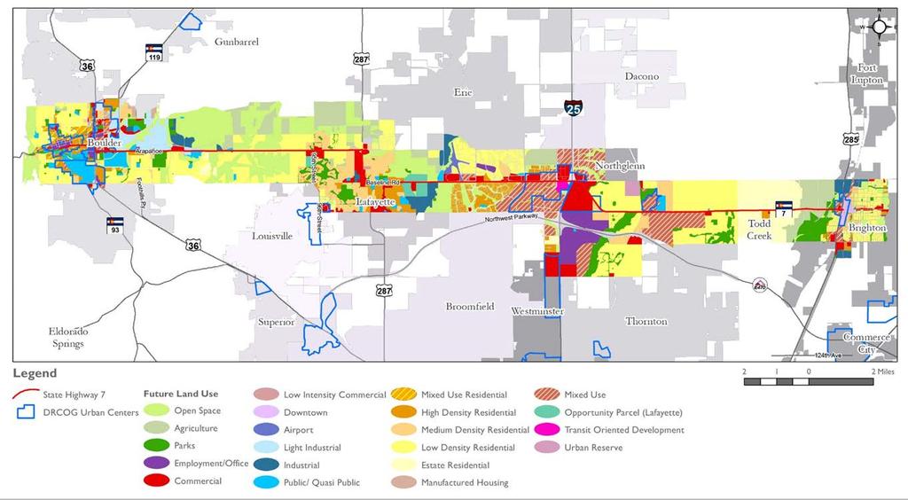 Figure 4: Future Planned Land Use Sources: City of Boulder, Boulder County, City and County of Broomfield,