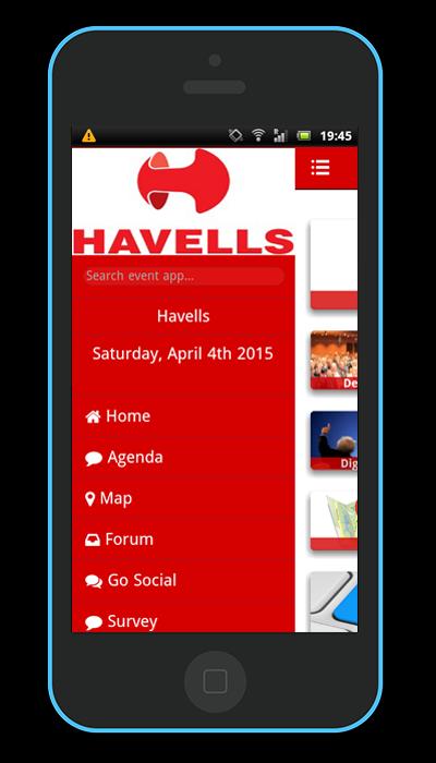 The app is designed to keep participating delegates updated about the Havells YEF by putting the features &