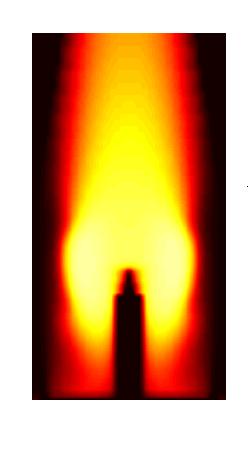 ICP torch Custom-built, radial, demountable plasma torch Argon plasma heated to 6000K radio frequency generator The plasma torch excites the sample to higher energy states.