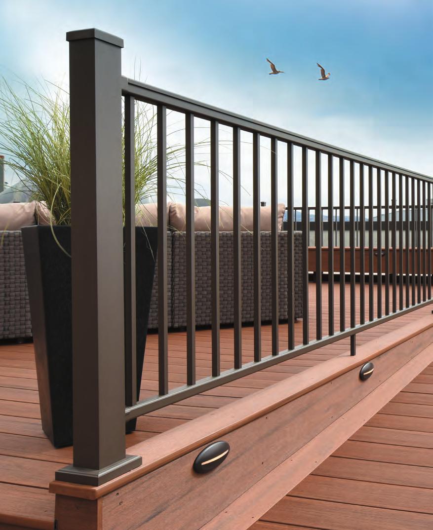 Rail details Impression Rail is an easy-to-install aluminum railing system with the look and feel
