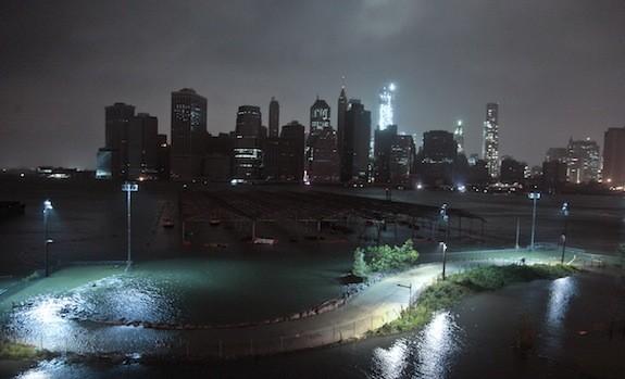 Superstorm Sandy and Power Outages Manhattan without power October