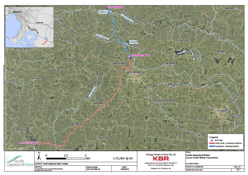 Pipeline Alignment Lance Creek Water Cnnectin Prject Office 2 Western Curt Krumburra ph 1300 851 636 Lance Creek Water Cnnectin Water Security With a cntributin f $30M in Gvernment funds the Lance