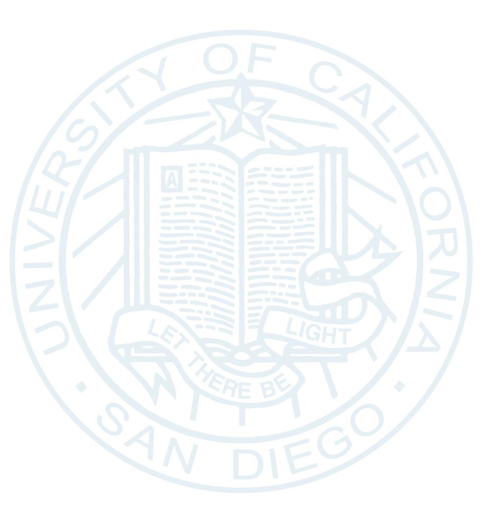 UC San Diego Long Range Planning & Sustainability STAFF SUSTAINABILITY