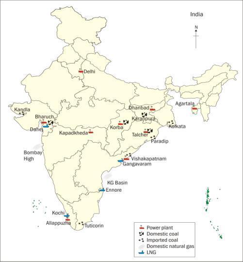 Calculating the Cost of Power Generation Basic assumptions: 9 locations across the country Combination of pithead, port based and inland power stations Dependence on a single fuel at a time