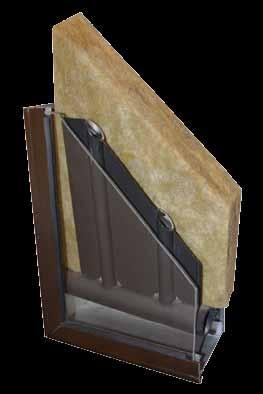 If the case height is suitable, the product is placed between absorbing surface and the soffit insulation