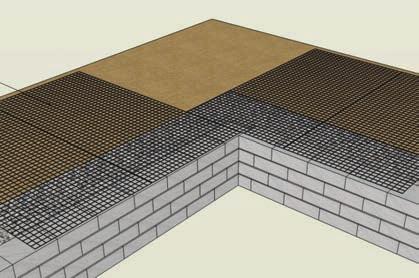 Inside curve geogrid placement The first layer of geogrid should extend past the corner a distance which equals the height of the retaining wall divided by 4