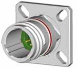Hermetic Series Dimensions Square flange receptacle (type 21) F 2.35/2.50 E C D A 12.4/12.95 Fully mated indicator band - Red B Shell size A ± 0.20 B ± 0.20 C D E ± 0.