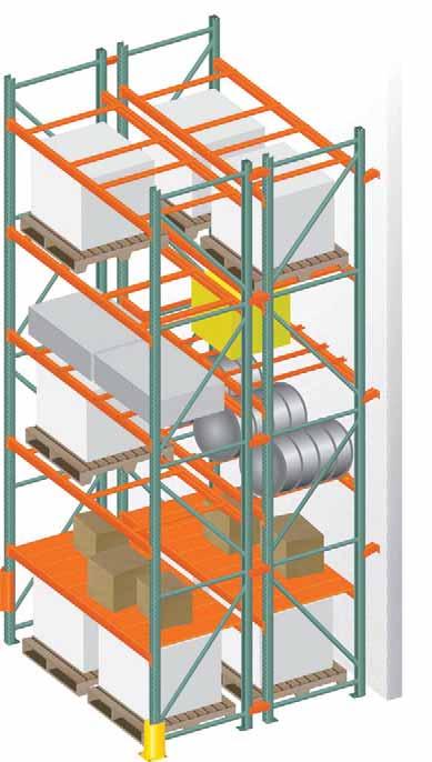 Components 1. Frame 2. Beam 3. Foot plate 4. Horizontal strut 5. Diagonal strut 6. Shim 7. Post protector 8. End aisle protector 9. Shelf panel 10. Row spacer 11. Roll-in pallet support 12.
