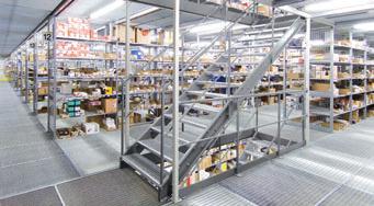 Multi-tier installations can be created using both steel platforms and raised storage areas which result in additional storage levels which are the same size as the ground floor installations.