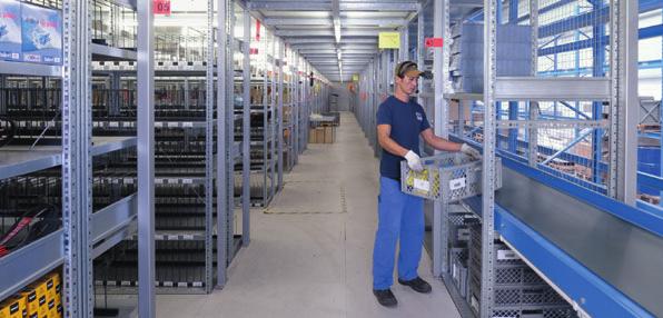 Storage platforms With platforms, either aisles are built between the shelving rows or complete platforms are built onto the shelving units themselves.
