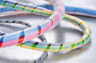 3.5 Cable Protection Systems Protective Tubing and Spiral Binding PTFE spiral binding SBPTFE SBPTFE is recommended wherever superior protection against chemical and extreme temperatures are important.