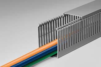 3.7 Cable Protection Systems Wiring Ducts Rigid PVC Wiring Ducts HelaDuct HTWD-PN for small-diameter wires HelaDuct HTWD-PN wiring ducts are used to route and protect wires in control panels and
