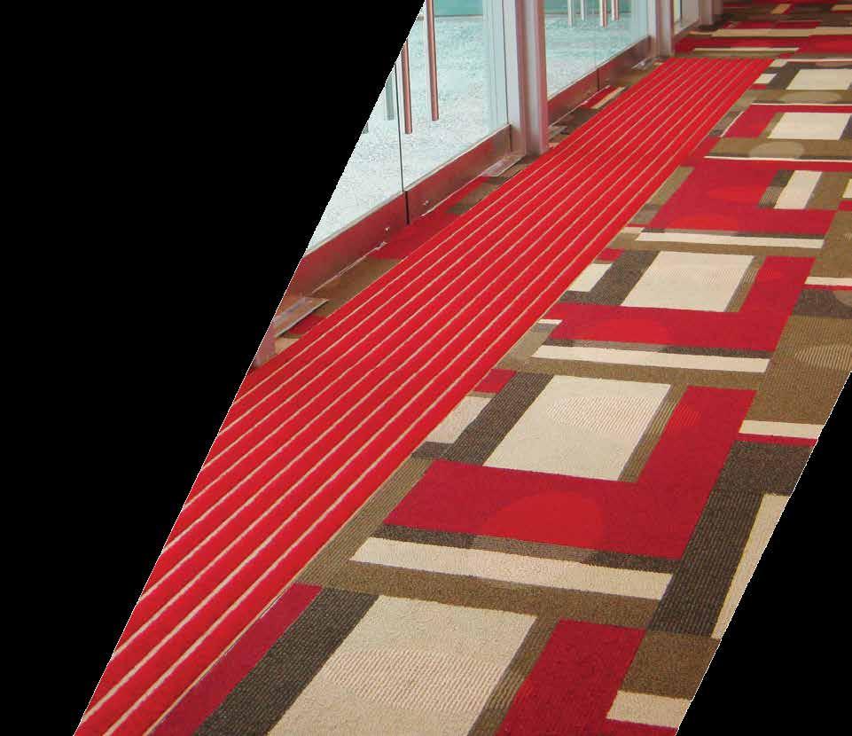 As dirt can be destructive to interior floor finishes and moisture can compromise safety to human traffic, this mat can effectively removes most foot