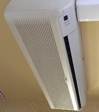 Classrooms and maintenance rooms are cooled using window AC