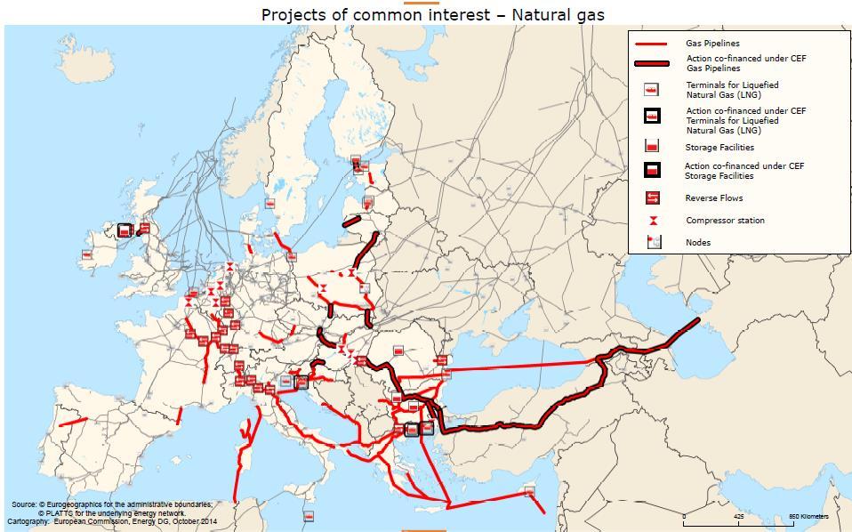 The New Energy Union and the projects of common interest Midcat pipeline 7.