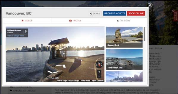Or even the most popular 360 degree panoramas of the