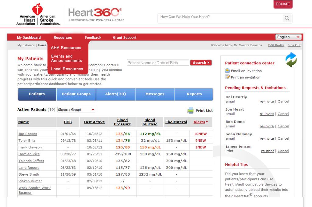Research 4 Data Privacy Obligations As a volunteer health mentor you will be given access to the AHA s Heart360 tool